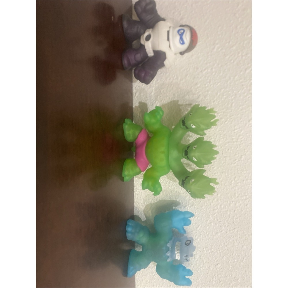 Heroes‎ of Goo Jit zu Three Pack Stretchy Figures Lot of 3